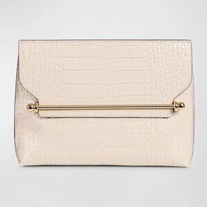 STRATHBERRY Stylist Leather Chain Crossbody Croc Effect